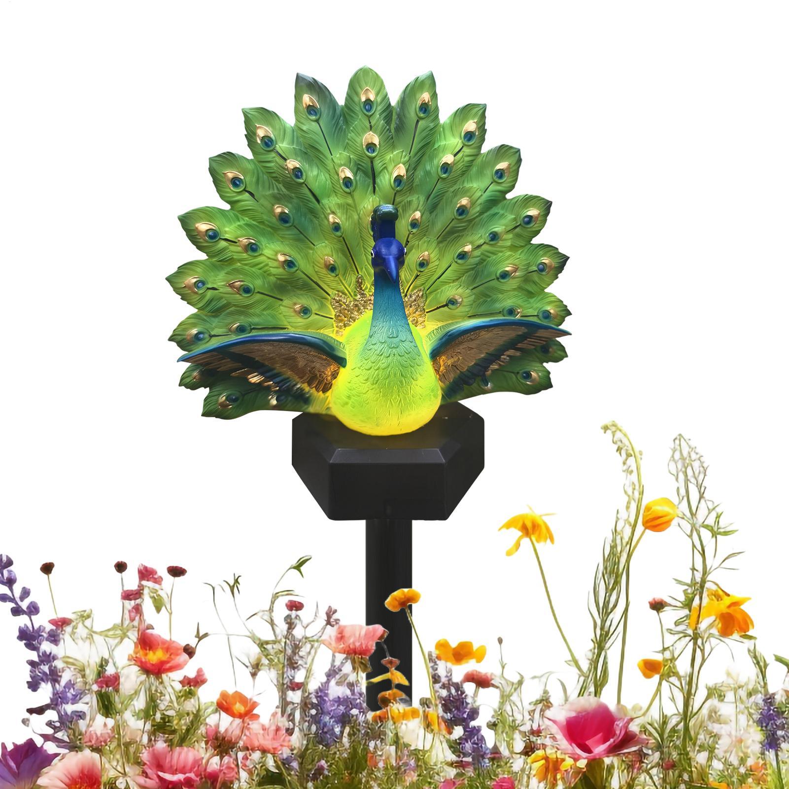 Outdoor Yard Power Stake - Solarbetriebene Vogeldekoration, solarbetriebene, wasserdichte, dekorative Dekoration