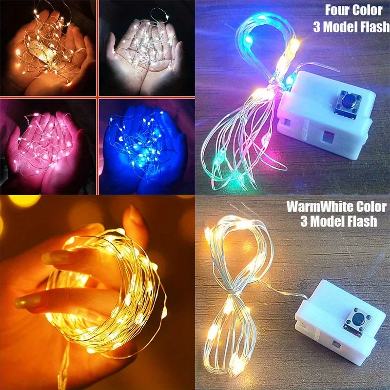 Outdoor Power For Christmas Lights - 10er-Pack wasserdichte Mini-Lichterketten aus Kupfer mit