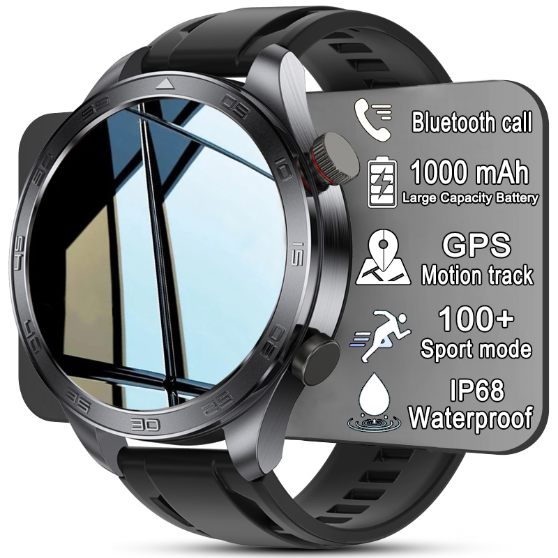 Outdoor Power Hours - Neue GPS-Tracking-Smartwatch für Herren mit AMOLED-Bildschirm,