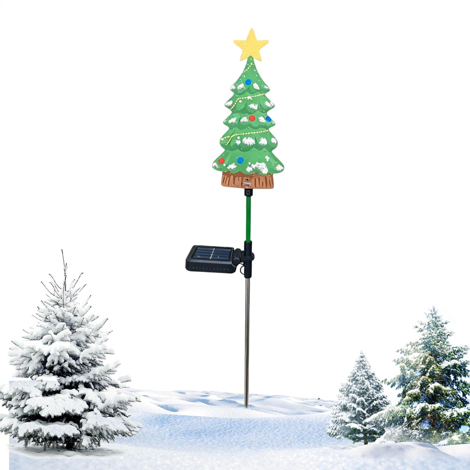 Outdoor Power For Christmas Lights - LED-Weihnachtsbaum für den Außenbereich, wasserdicht, solarbetrieben,