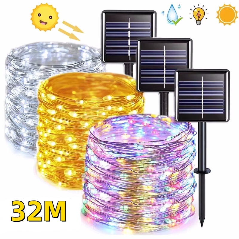 Outdoor Power For Christmas Lights - 32M 300Leds Im Freien Wasserdichte Solar-Led-Licht
