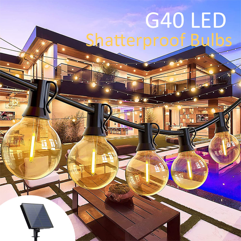 Outdoor Power For Christmas Lights - Outdoor 40led g40 Glühbirnen Hochzeit Camping