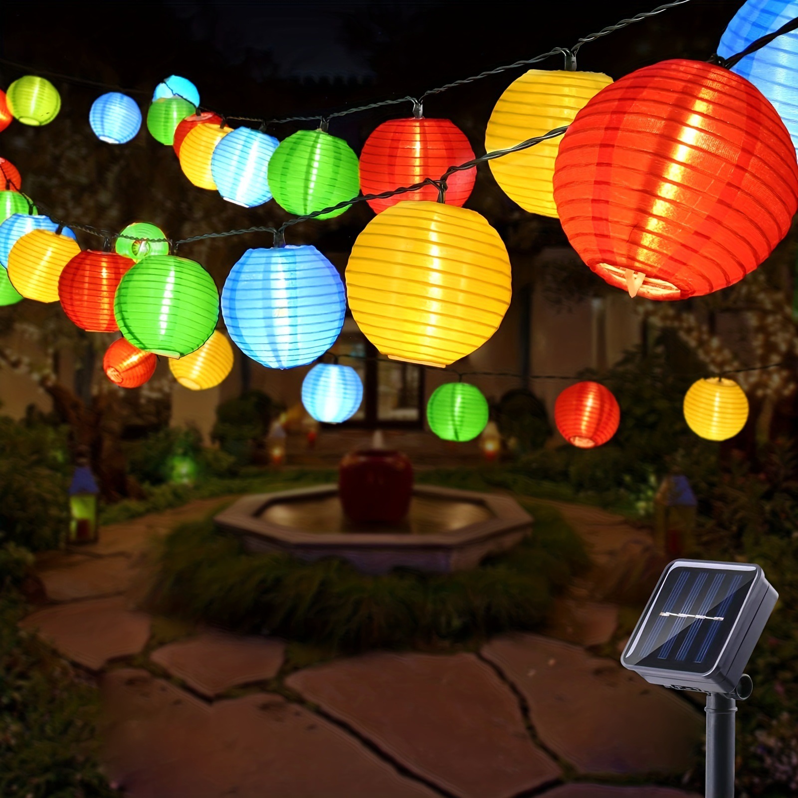 Outdoor Power For Christmas Lights - LED Solar Laterne Lichterketten Outdoor Girlande
