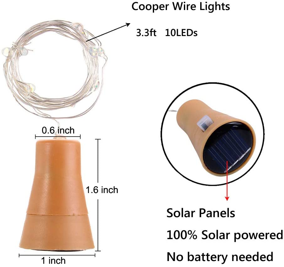 Solar Wein Flasche Led String  – Outdoor Power For Christmas Lights Bewertung und Preis