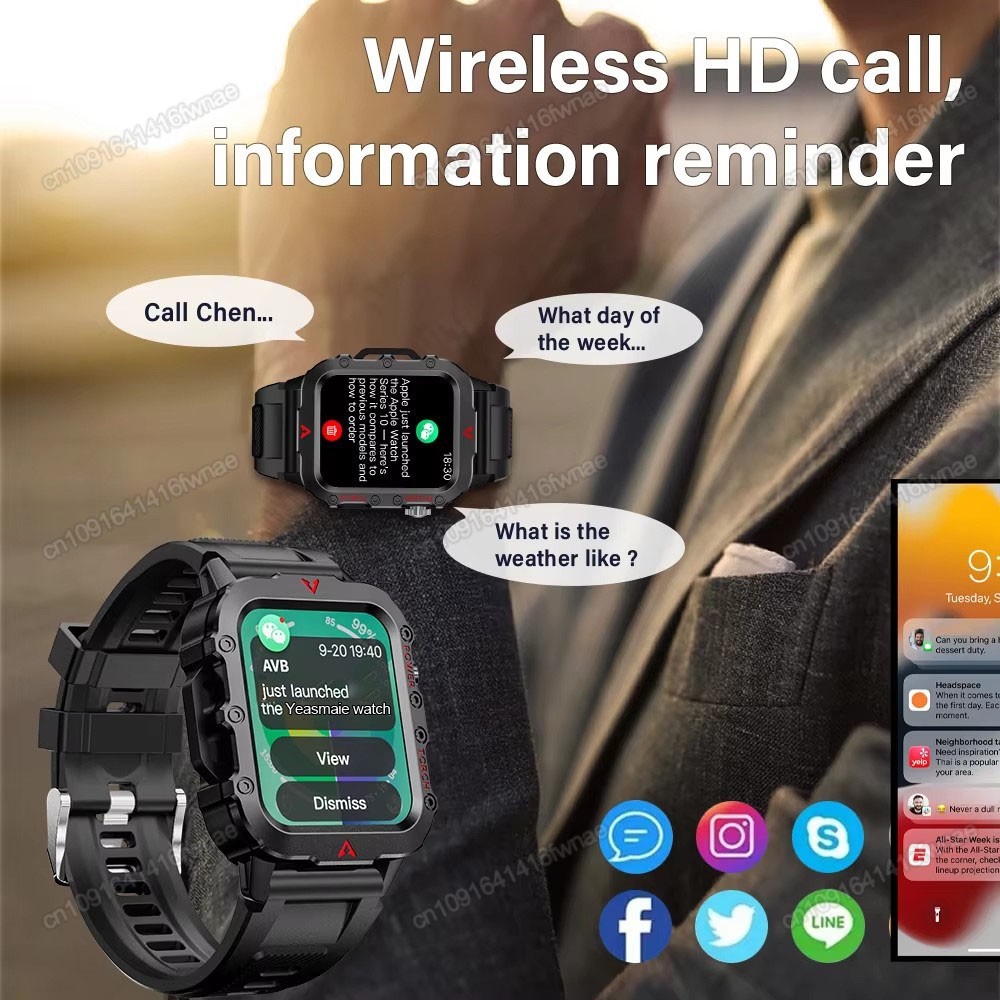 Neue Herren Smartwatch LED-Tas – Outdoor Power Hours Bewertung und Preis