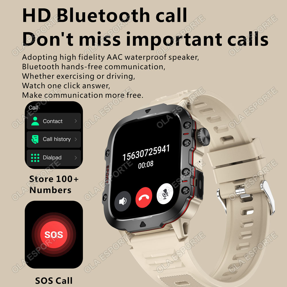 2026 Neue Militär-Smartwatch f – Outdoor Power Hours Bewertung und Preis