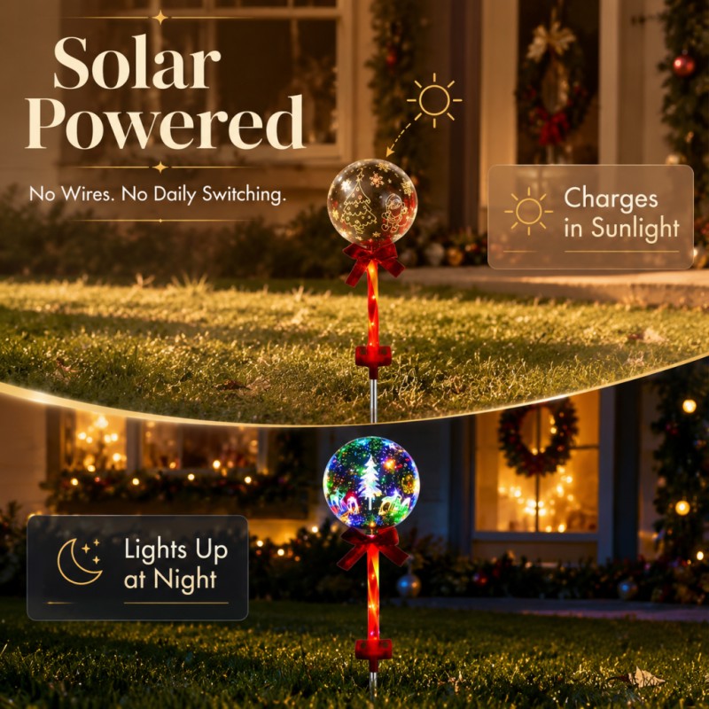 Weihnachtskugel-LED-Solarleuch – Outdoor Power For Christmas Lights Bewertung und Preis