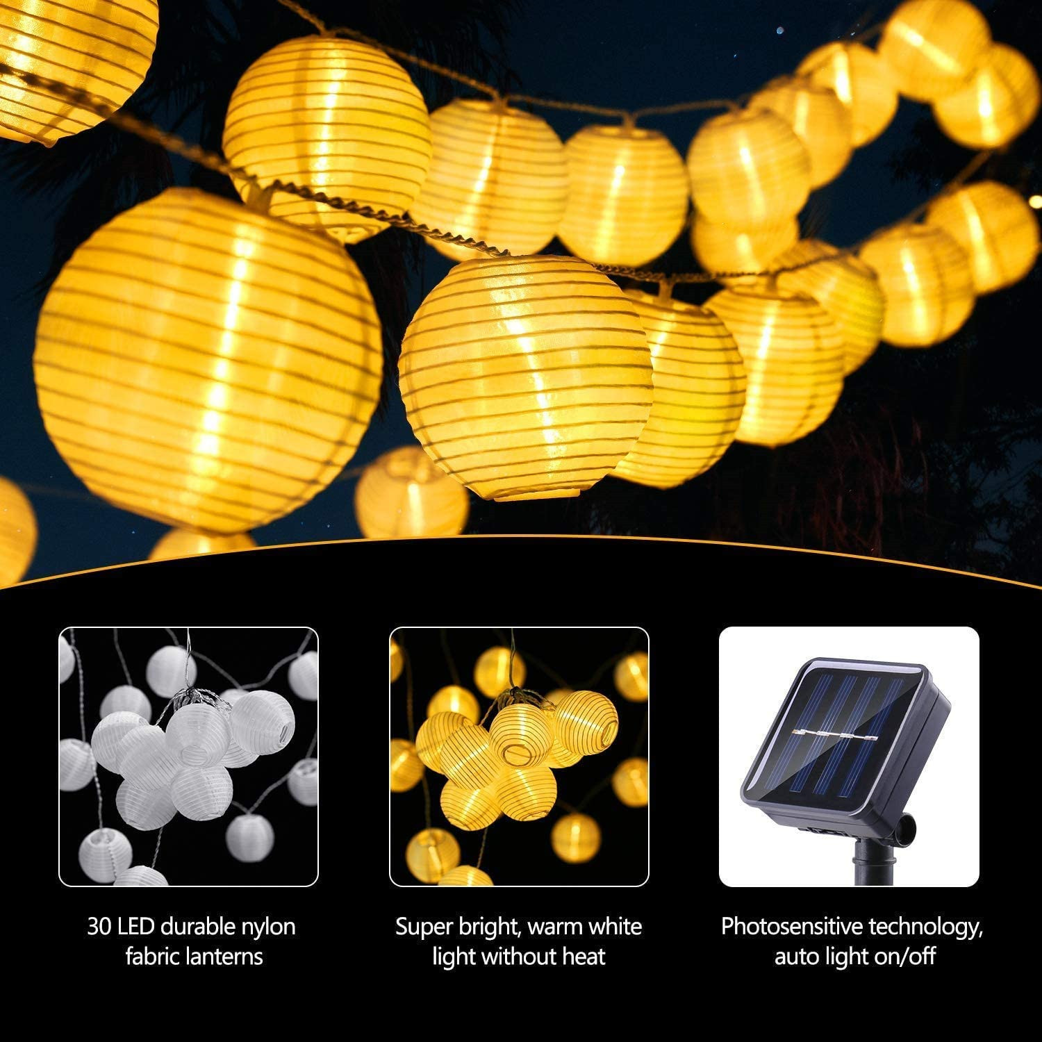 LED Solar Laterne Lichterkette – Outdoor Power For Christmas Lights Bewertung und Preis